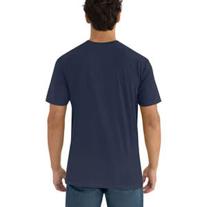 T-shirt de luxe ajusté à manches courtes pour homme et femme, couleur bleu marine, collection été décontractée, marque privée - Product Image 2