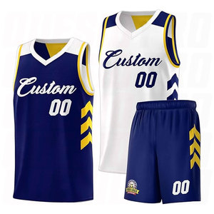 Uniforme de Baloncesto Sublimado Personalizado, Transpirable, de Manga Corta, para Verano, Unisex, para Equipos Escolares - Product Image 1