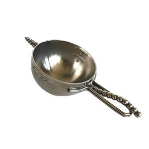 Petite tasse à dégustation plaquée argent, à double anse festonnée, bol décoratif en métal, style antique, articles de bar, décoration de table de luxe | Vente en gros - Product Image 3