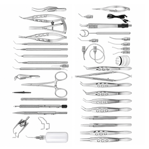 Kit médical en acier inoxydable pour chirurgie oculaire, ensemble de 15 instruments de phaco-chirurgie Extracap, vente chaude - Product Image 2