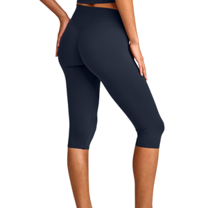 <b>Women's</b> Capri Workout <b>Leggings</b> High Waist Cropped Yoga Pants Stretchy Comfortable Fitness Sportswear Athletic Activewear Custom - Product Image 2