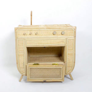 Juguetes educativos para niños pequeños, cocina de juguete de ratán hecha a mano, mini estufa de juguete para niños en oferta. - Product Image 1