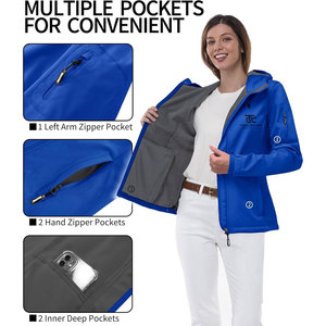Chaqueta Cortavientos de Alto Rendimiento, Estilo Personalizado, Tejida, Impermeable, Ecológica, para Mujer, Ropa de Invierno - Product Image 2