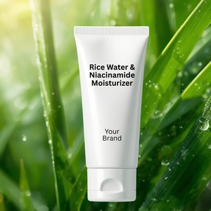 Crème de Nuit Hydratante OEM ODM au Riz, Niacinamide, Vitamine E et Peptides de Collagène – Sans Huile, Correction de la Pigmentation, Éclaircissante pour Tous Types de Peau - Product Image 1