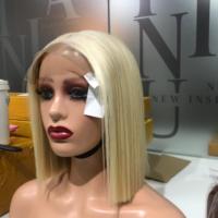 Perruque Bob Blonde 10 Pouces Cheveux Vierges Blonds, 100% Cheveux Humains Vietnamiens, Extension de Cheveux