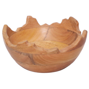 Wooden Decorative Bowl SB-022 | Handcrafted Wood Bowl for Home Decor - Product Image 1