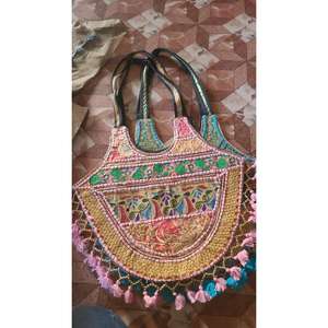 Bolso de Mujer Artesanal de Cuero Genuino con Cierre de Cremallera, Gran Capacidad, Estilo Tradicional Indio, a la Moda, 2026 - Product Image 5