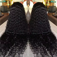 Perruques Lace Front HD 13x6 de 28, 34, 40 pouces, Ondulations profondes lâches, Densité 220, Perruque Lace Frontale 13x4 Cheveux Humains Bouclés Effet Mouillé pour Femmes