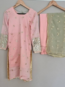 Costume indien pakistanais avec travail de miroir prêt à porter Shalwar Kameez Vêtements Robe à la mode 2021 - Product Image 5