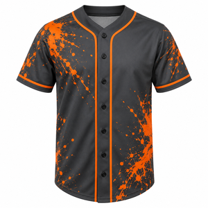 Manufacturer in Pakistan Black Solid Color Logo Softball Baseball Jersey <b>Half</b> <b>Sleeve</b> V Neck <b>T</b> <b>Shirt</b> OEM Serviced - Product Image 1
