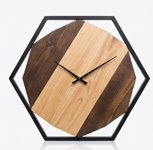 Custom Wooden Resin Luminous Traditional Style Quartz Analog Hanging Decorative Wall <b>Clock</b> for Living Room Hotel Restaurant - Product Image 4