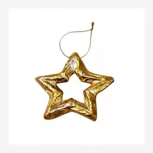 Vintage Metal Hanging Ornaments Heart <b>Star</b> Laser Cut Christmas <b>Decor</b> Handmade - Product Image 2
