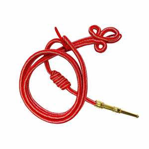 Cordón Táctico de Macramé Fangschnur Pakistan, Color Rojo, Verde y Dorado, Cordón de Hombro de 3 Hilos Trenzados, Recubierto de Alta Tenacidad - Product Image 1