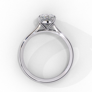 10K White Gold 0.90ct Pear Lab Grown Diamond Solitaire Engagement Ring, E Color VVS, IGI Certified Teardrop <b>Bridal</b> Ring Fine Jew - Product Image 2