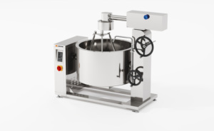 Amicook <b>Induction</b> Rotating Jacketed Steam <b>Kettle</b> (3-blade Tilting Type) Non-Stick Motor Control Panel 380V/440V Model - Product Image 1