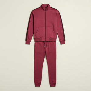 Conjunto Deportivo Unisex de Chaqueta y Pantalones de Chándal de Poliéster con Cierre Completo, Fabricante de Ropa Deportiva - Product Image 4