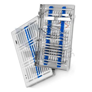 Kit de chirurgie dentaire micro-parodontale, 10 pièces, acier inoxydable, revêtement noir, manuel, stérilisable, CE ISO - Product Image 3
