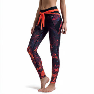 Pantalones de Compresión con Cordón en la Cintura para Mujer, Leggings Ajustados para Yoga, Ejercicio, Gimnasio y Fitness - Product Image 6