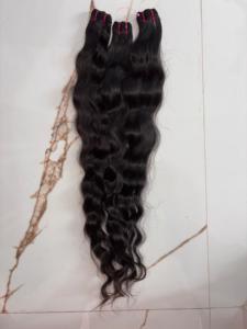 ผมมนุษย์อินเดียแบบธรรมชาติ ลอนคลื่น ไม่ผ่านกระบวนการ  แบบเป็นมัด  ต่อผมแบบเรมี่  ขายส่ง - Product Image 2