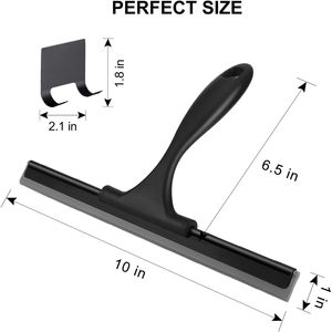 Raclette de douche polyvalente en acier inoxydable pour portes vitrées et murs de douche en carrelage – Raclette de fenêtre de haute qualité - Product Image 2