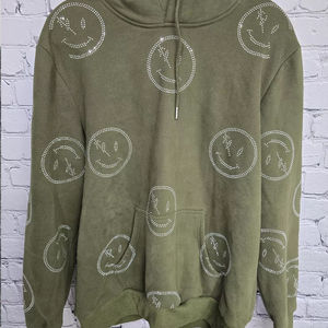 Custom rhinestone hoodie OEM Custom Rhinestone Hoodie Streetwear Fashion Sweatshirt with Crystal Logo Manufacturer - Product Image 1