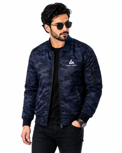Men's Custom <b>Camouflage</b> Bomber Jacket Premium Flight Jacket with Rib Knit Collar Cuffs and Hem Lightweight Tactical Casual Wear - Product Image 2