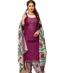 New Punjabi Sẵn Sàng Để Mặc Ấn Độ Pakistan Đảng Dân tộc Salwar Kameez Cho Phụ Nữ Bông Patiyala Ăn Mặc 2023 Bán Buôn Của Phụ Nữ