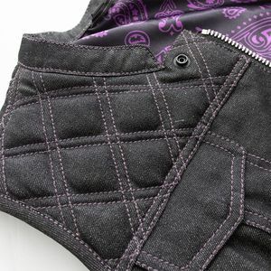Chaleco de mezclilla para motocicleta para mujer - Product Image 5