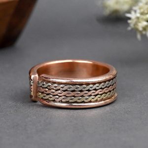 Premium Quality Classic Eco-Friendly Brown Copper Ring Jewellery Fashion Customized <b>Drinkware</b> Lids for Home Office Outdoor Use - Product Image 3