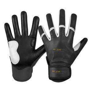 Guantes de bateo de béisbol personalizados de cuero de cabra para protección de manos, unisex, OEM, fabricación de guantes. - Product Image 4