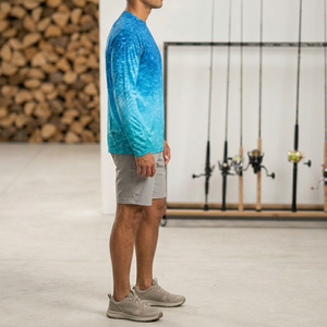 Camisa de pesca cómoda y transpirable de alta calidad para hombre, manga larga, protección UPF 50, informal. - Product Image 6