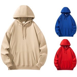 Sudadera con capucha de forro polar para mujer, en stock, estilo deportivo, casual, holgada, gruesa, de manga larga con bolsillo - Product Image 3