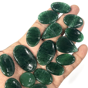 Mica vert naturel, cabochon de jade, pierres précieuses en vrac, formes variées, 20-30 mm, livraison rapide en gros - Product Image 1