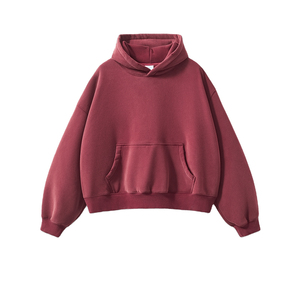 Wholesale Hooded Sweatshirt Men Custom Plain Pullover Fleece Hoodies <b>Cheap</b> <b>Hoodie</b> For Men Blank Team Apparel - Product Image 2