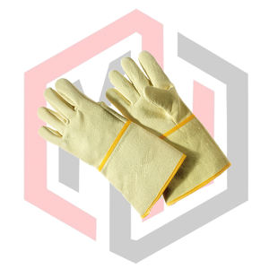 Gants de jardinage en cuir, gants de sécurité anti-choc pour la lutte contre les incendies, résistants à la chaleur, durables, respirants, sans silicone, sans poudre - Product Image 4