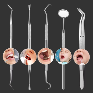 Kit de Examen Dental Premium para Estudiantes, Set de Diagnóstico de Acero Inoxidable, Espejo Antivaho, Sonda Exploradora, Instrumentos - Product Image 3