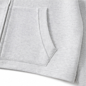 Sudadera con capucha extragrande de alta calidad para hombre, lisa, con cremallera, unisex, de color sólido, 100% algodón, felpa francesa, informal. - Product Image 5