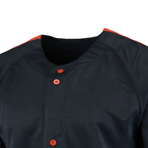 Maillot de baseball OEM personnalisé avec nom et numéro, uniforme d'équipe respirant à manches courtes, grande taille, imprimé, séchage rapide, en polyester, fabriqué par le producteur - Product Image 3