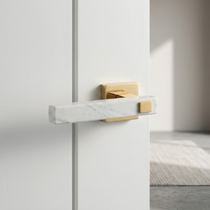 Premium Real Marble Mortise Door <b>Handle</b> Set |Luxury Designer Lever <b>Handles</b> in Antique,Graphite & Gold Finish for Interior Doors - Product Image 3