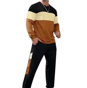 Conjunto Deportivo para Hombre, Corte Ajustado, Color Sólido, Lavado Ácido, Felpa Francesa de Algodón, Transpirable y Ecológico - Product Image 4