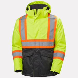 เสื้อแจ็คเก็ตนิรภัยสะท้อนแสงแบบ Hi-Vis สำหรับงานก่อสร้าง OEM ชุดยูนิฟอร์มทำงาน เสื้อแจ็คเก็ตสะท้อนแสงสำหรับงานเตือนภัยและรักษาความปลอดภัยสำหรับผู้ชาย - Product Image 1