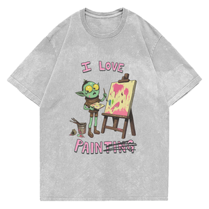 Camiseta Oversize 100% Algodón, 180-300gsm, Peso Pesado, con Relieve 3D, Diseño Gráfico Personalizado, Premium, para Hombre y Mujer, Casual - Product Image 4