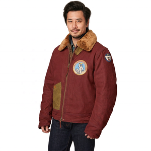 Veste de sport décontractée rétro de style américain pour hommes, 100% coton, tissage épais, broderie, coupe ajustée, automne, service OEM - Product Image 6