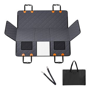 Coprisedile Auto di Lusso per Cani per Sedile Posteriore, Supporto 400 libbre, Materiale Oxford, Finestra a Rete, Tasca Portaoggetti, Estensore Sedile Posteriore - Product Image 1