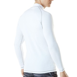 Vêtements de compression pour hommes, rashguard de qualité supérieure, manches longues, séchage rapide, 100% polyester, t-shirt de sport pour le surf, la natation, la gym - Product Image 2