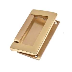 Tiradores de latón hechos a mano para gabinetes, modernos, decorativos, dorados, para cajones de cocina y armarios - Product Image 1