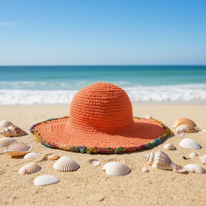 Cotton Sun Hat for Outdoor Activities Comfortable and Stylish <b>Needlework</b> Product - Product Image 3