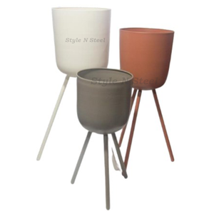 Maceta de Hierro con Recubrimiento en Polvo, Duradera, Multiusos, para Interiores, con Drenaje - Product Image 2