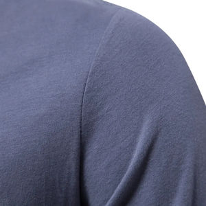 T-shirt à manches longues 100% coton pour hommes, t-shirts décontractés de printemps, hauts de qualité supérieure, vêtements classiques pour hommes - Product Image 2