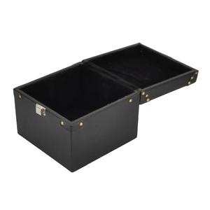 Decorative Leather Box With Silver Horse Bit Handle Luxury Custom Boxes & <b>Bins</b> Latest Arrival - Product Image 3